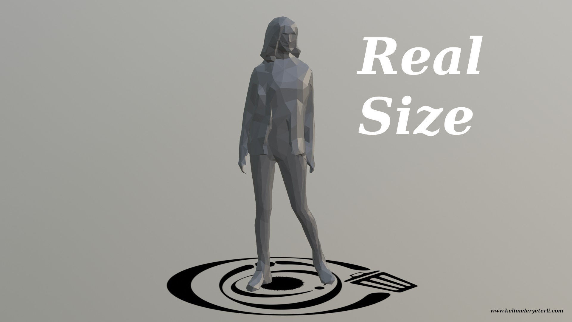 Human 094 LP R Low-poly 3D model_3