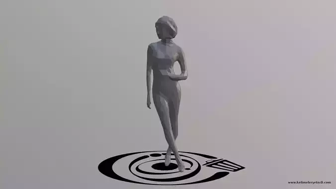 Human 095 LP R Low-poly 3D model