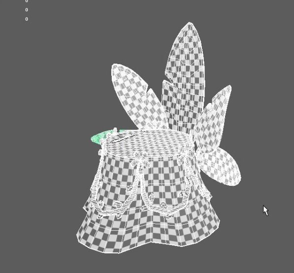 Tropical cutted tree 3D model_4