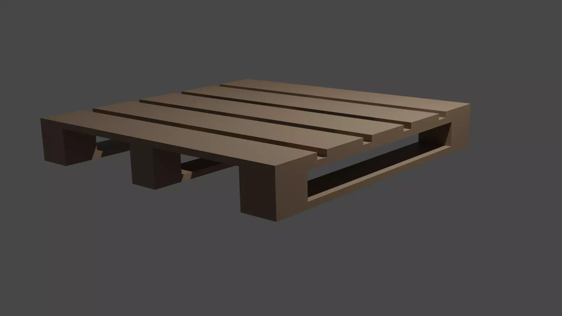 Low Poly Palett wooden pallet Free low-poly 3D model