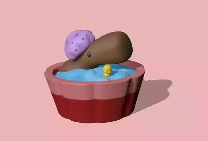 Capybara bunny in cup