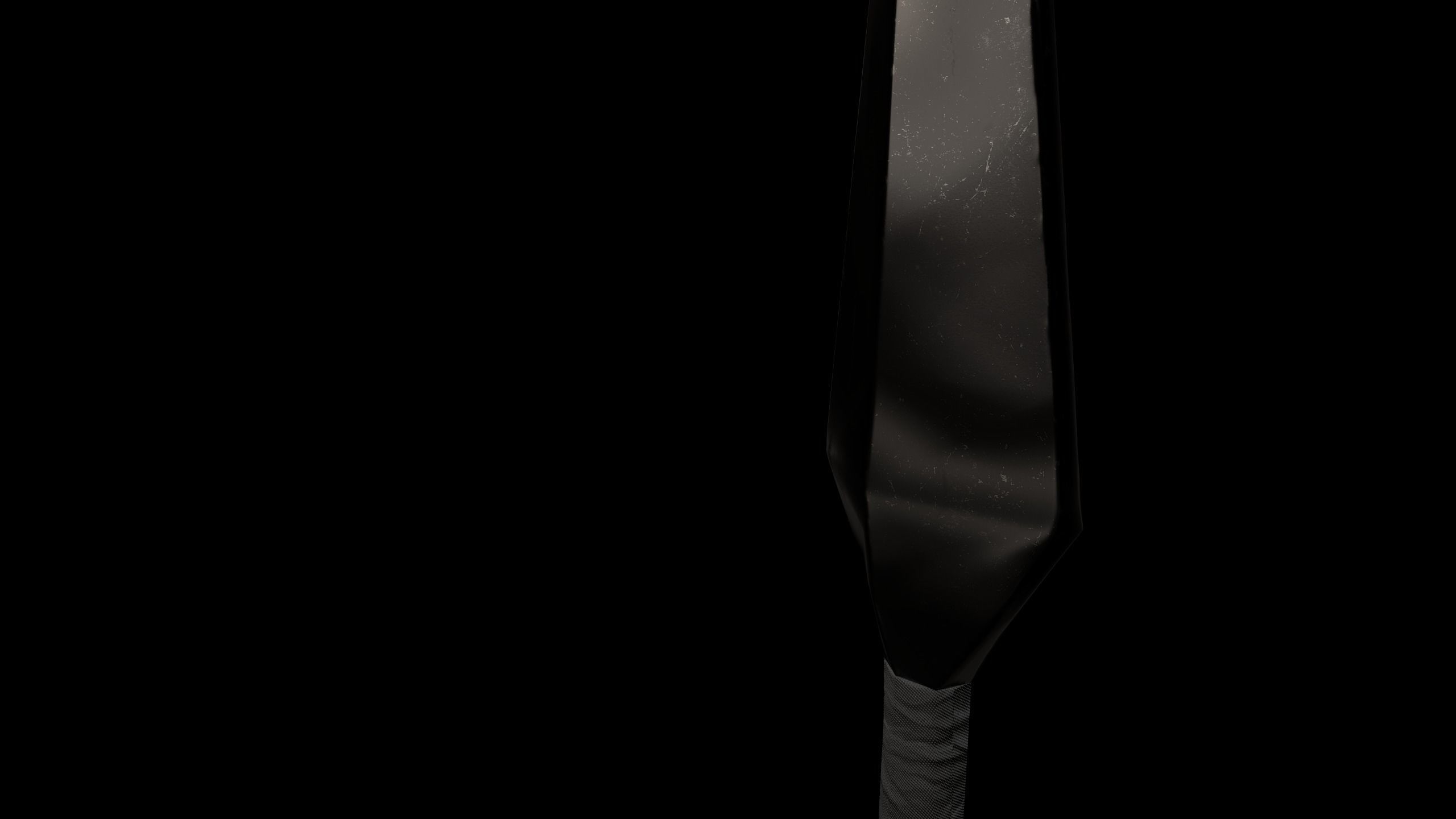 Japanese weapon set Low-poly 3D model_3