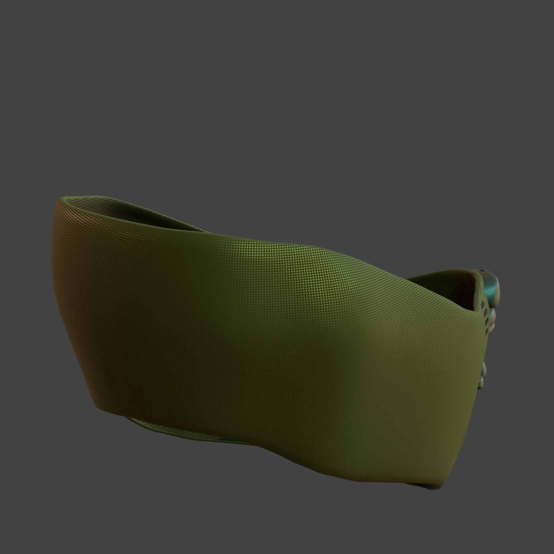 Gas mask helmet 3d model scifi Low-poly  Low-poly 3D model_4