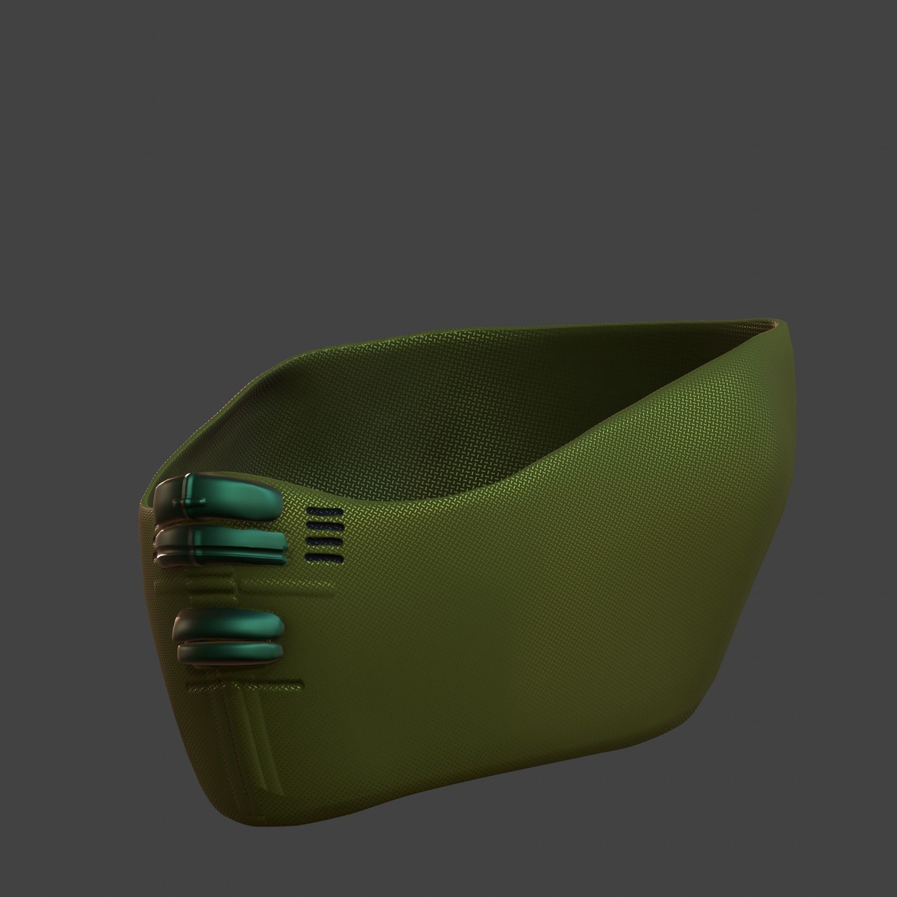 Gas mask helmet 3d model scifi Low-poly  Low-poly 3D model_6