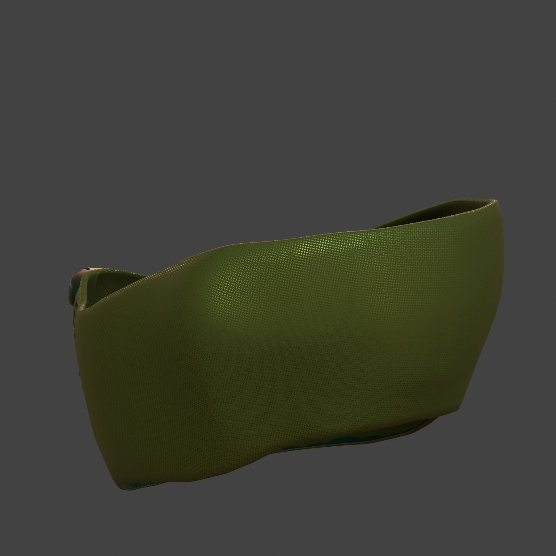 Gas mask helmet 3d model scifi Low-poly  Low-poly 3D model_5