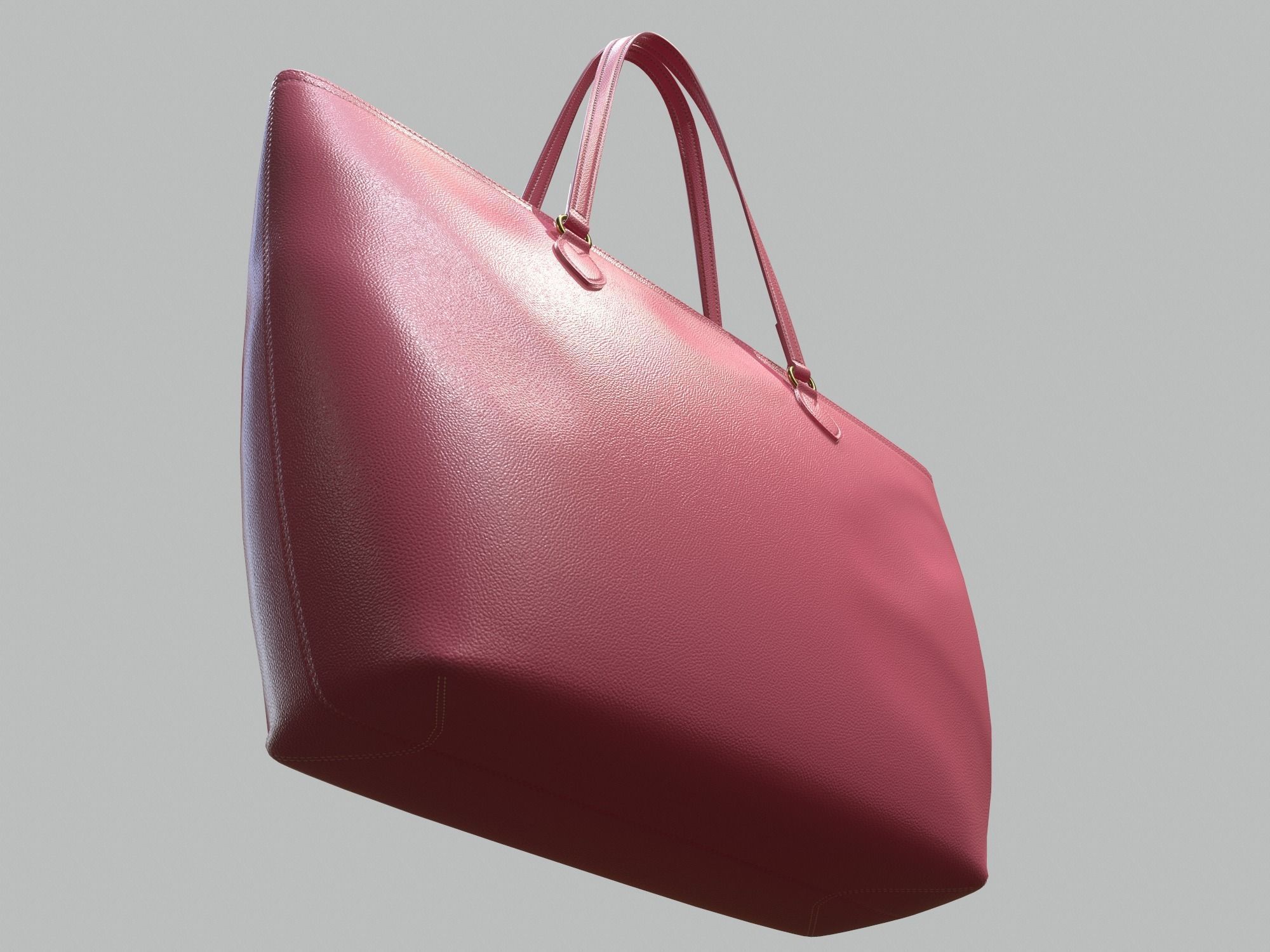 Gucci Women Ophidia GG Medium Tote Pink Leather Bag  Low-poly 3D model_5
