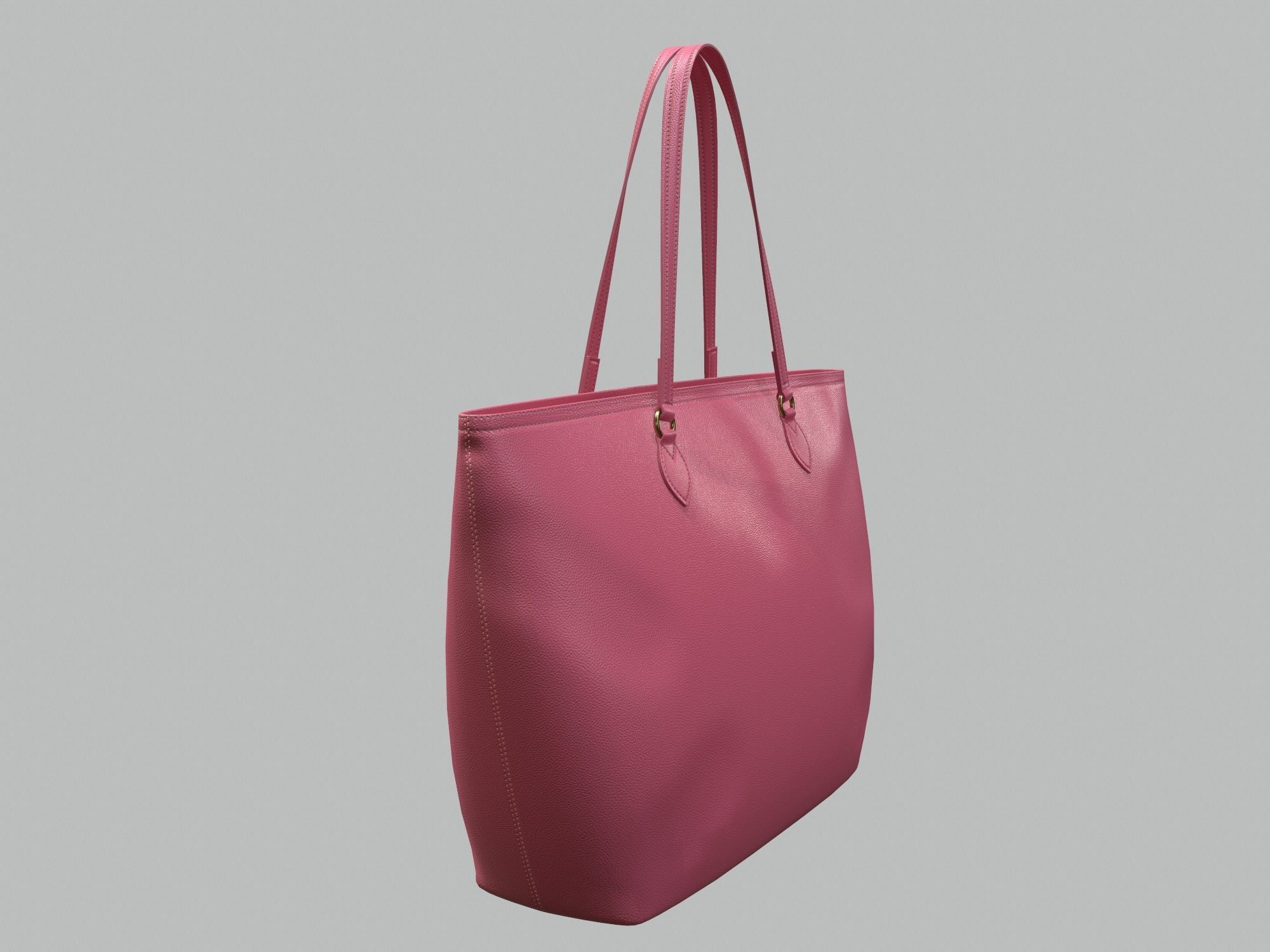 Gucci Women Ophidia GG Medium Tote Pink Leather Bag  Low-poly 3D model_1