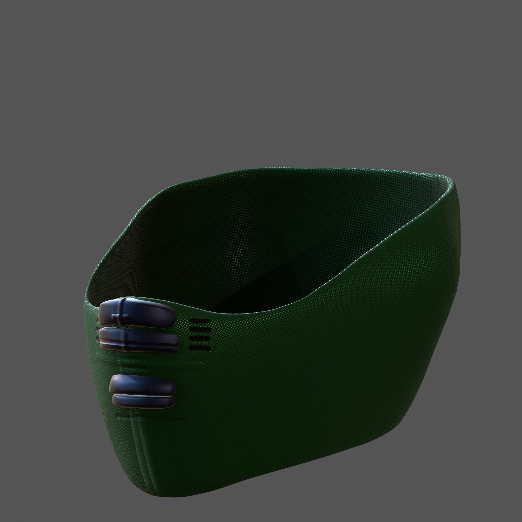 Gas mask helmet 3d model scifi Low-poly Low-poly 3D model_5