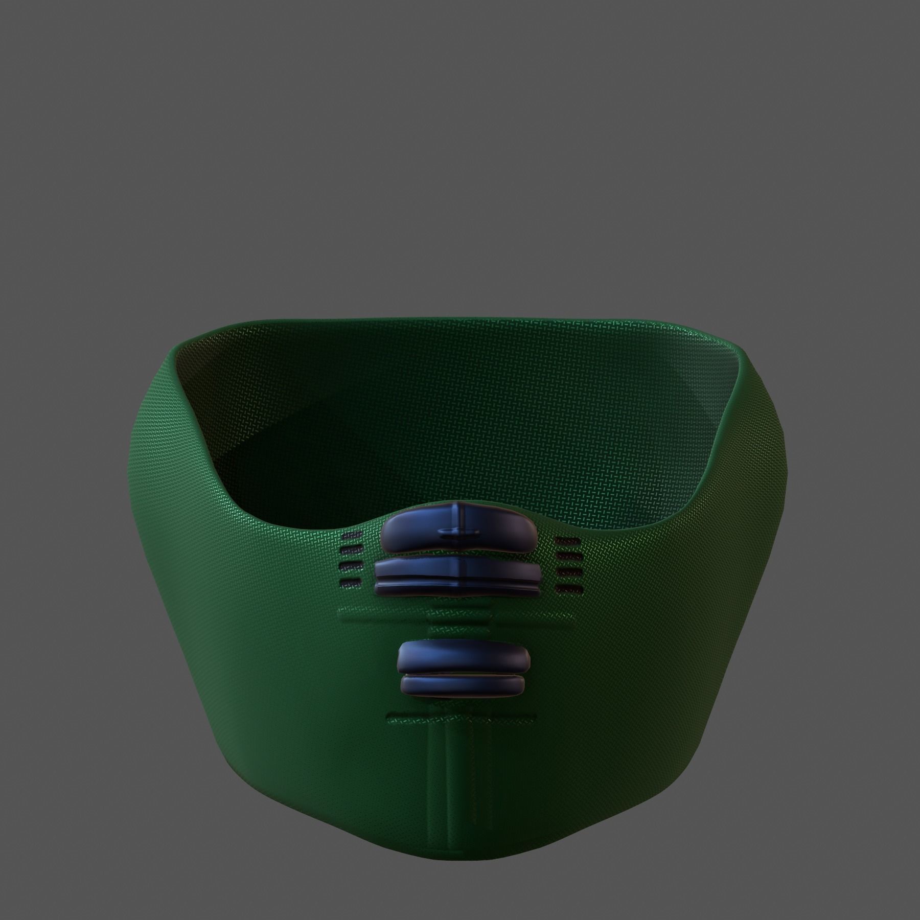 Gas mask helmet 3d model scifi Low-poly Low-poly 3D model_2