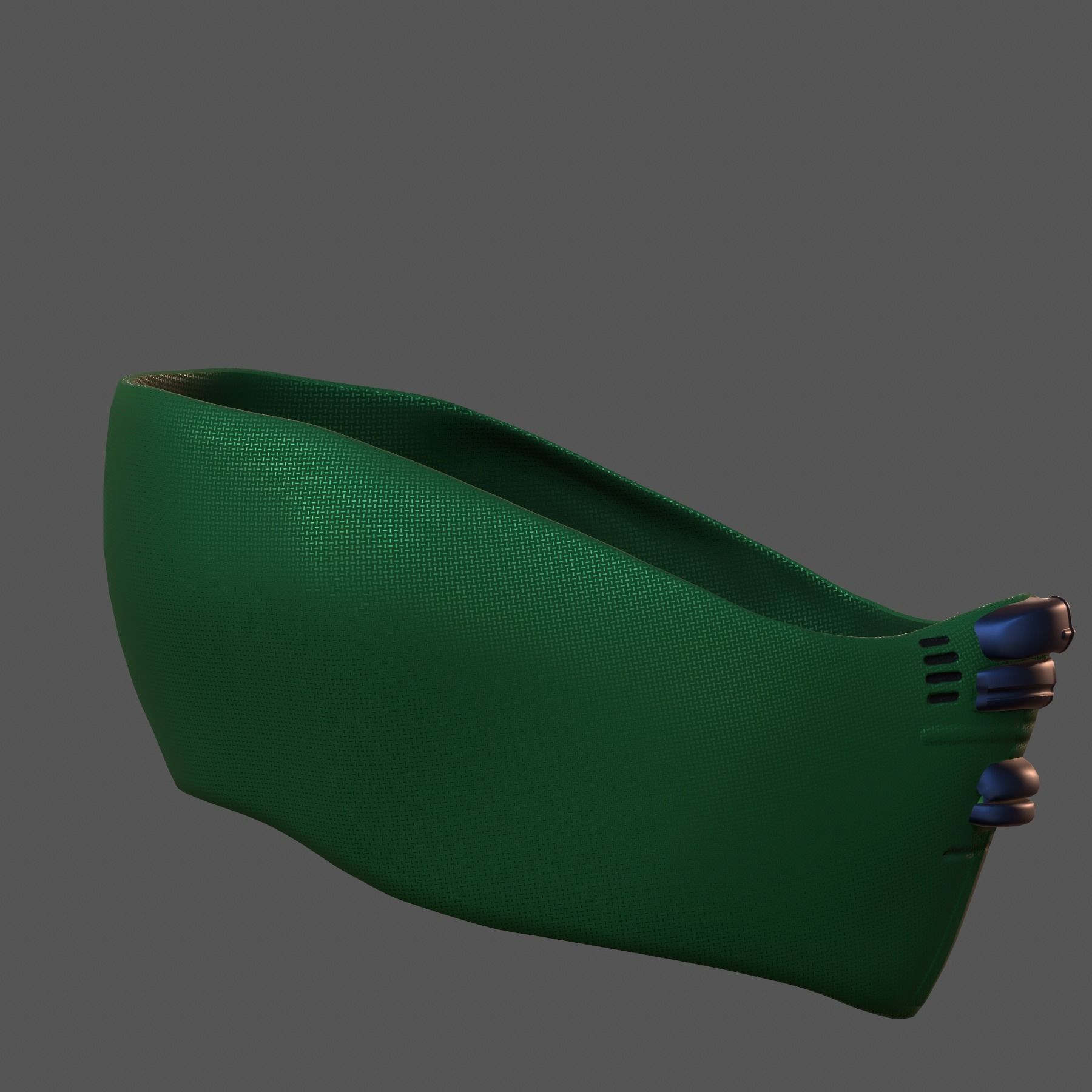 Gas mask helmet 3d model scifi Low-poly Low-poly 3D model_4