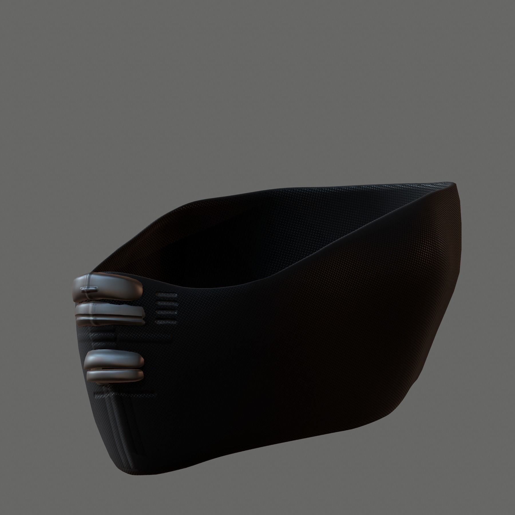 Gas mask helmet 3d model scifi Low-poly  Low-poly 3D model_5