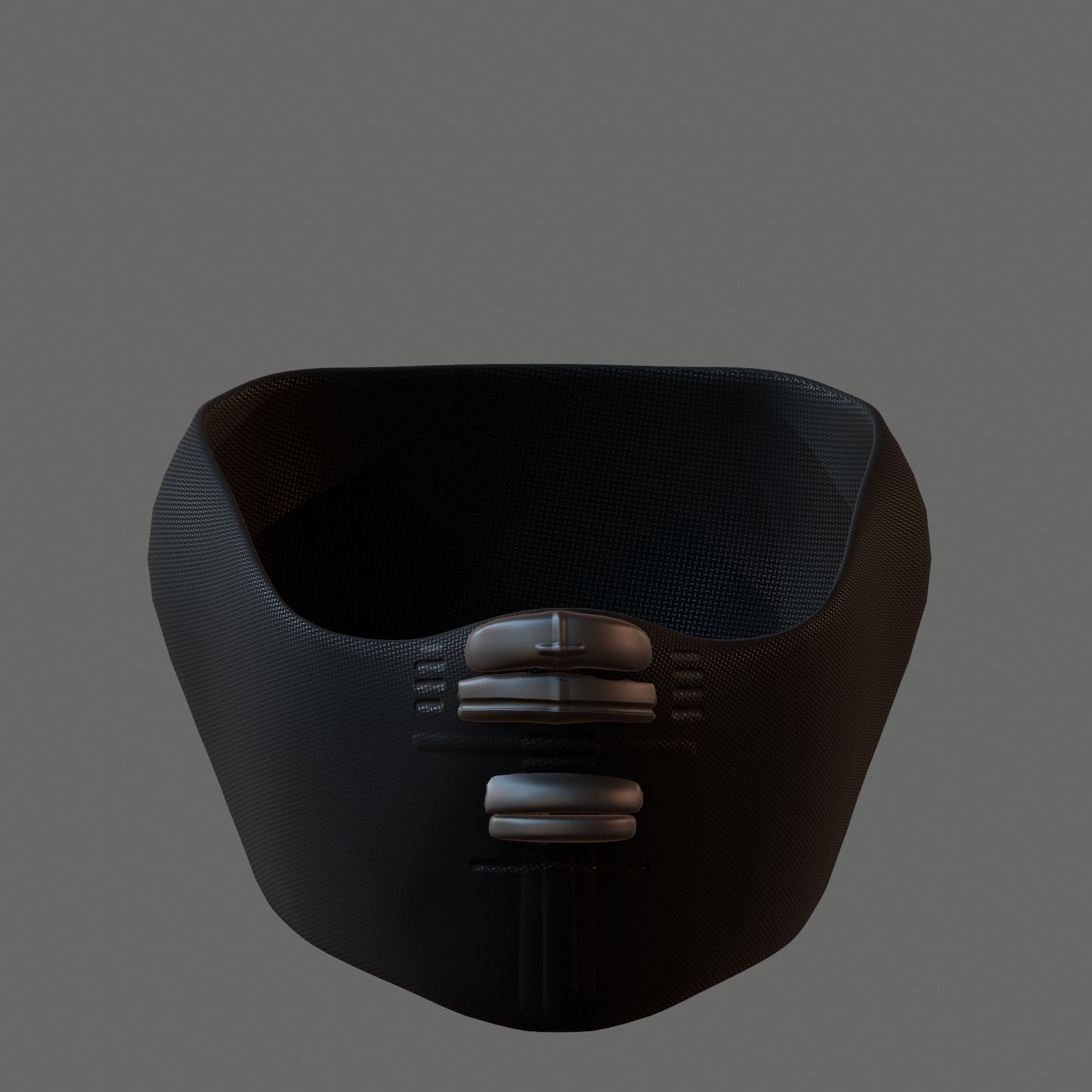 Gas mask helmet 3d model scifi Low-poly  Low-poly 3D model_2