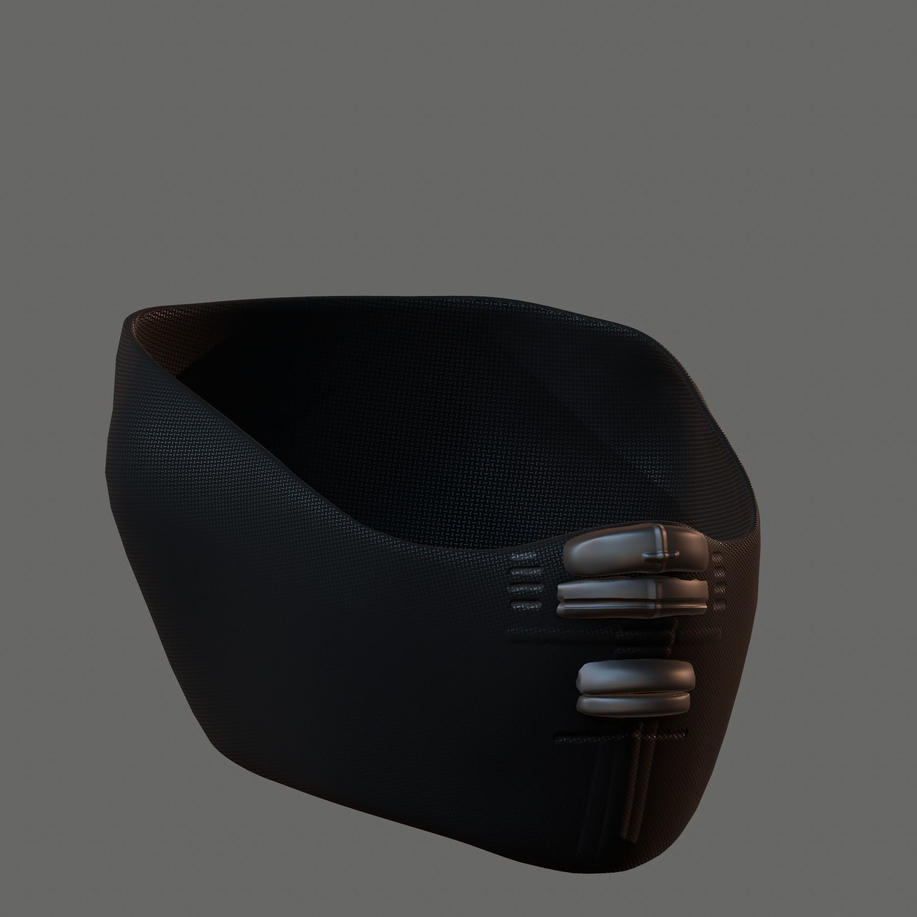 Gas mask helmet 3d model scifi Low-poly  Low-poly 3D model_3