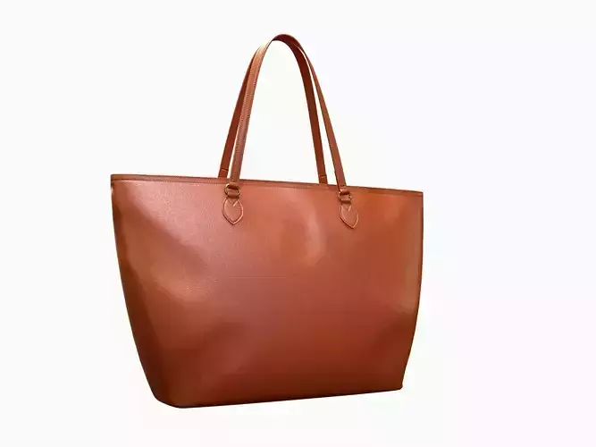 Gucci Women Ophidia GG Medium Tote Brown Leather Bag Low-poly 3D model