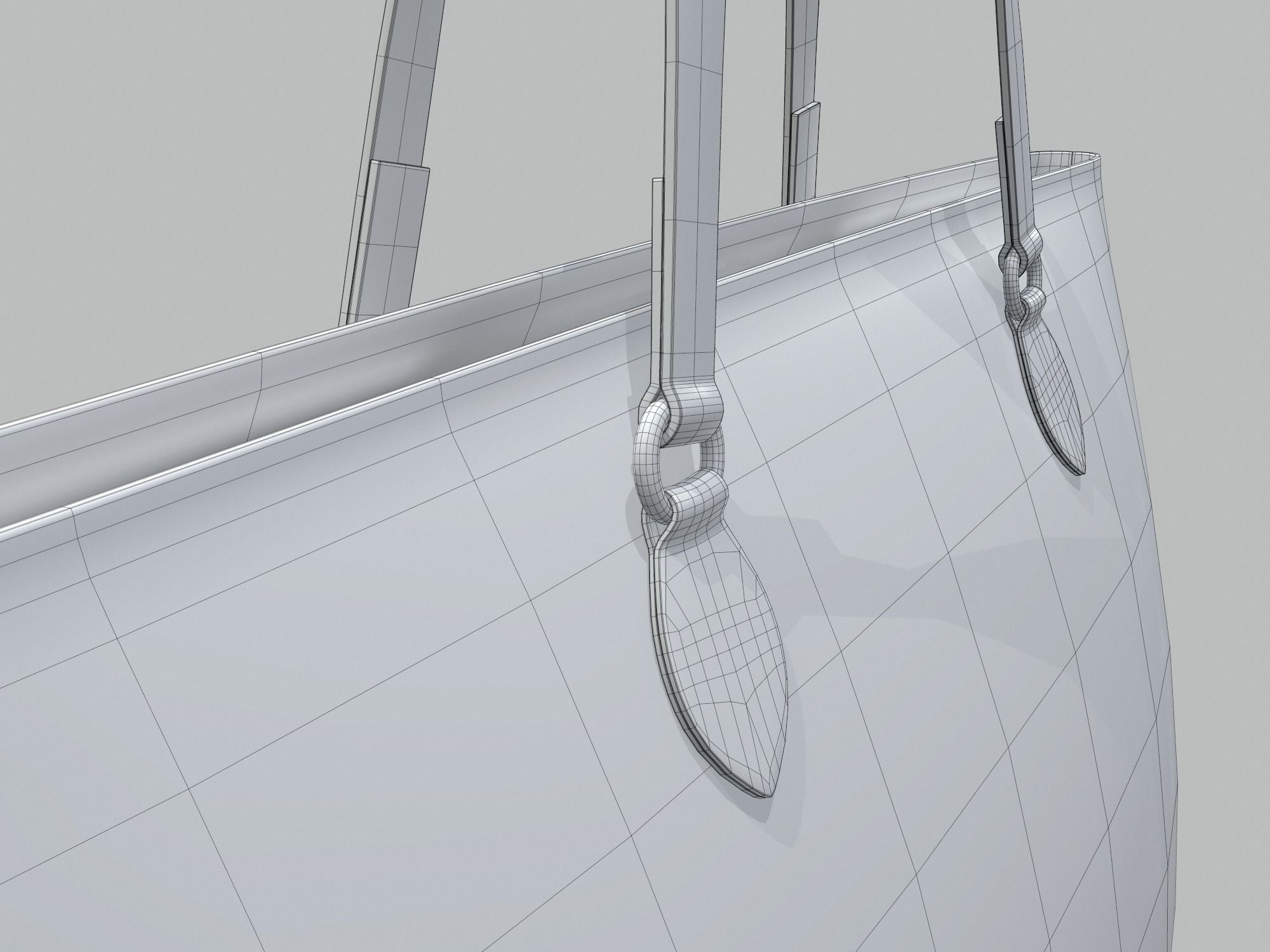 Gucci Women Ophidia GG Medium Tote Brown Leather Bag Low-poly 3D model_10