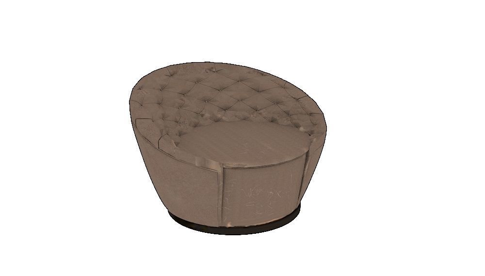 armchair leather chair 3D model_5