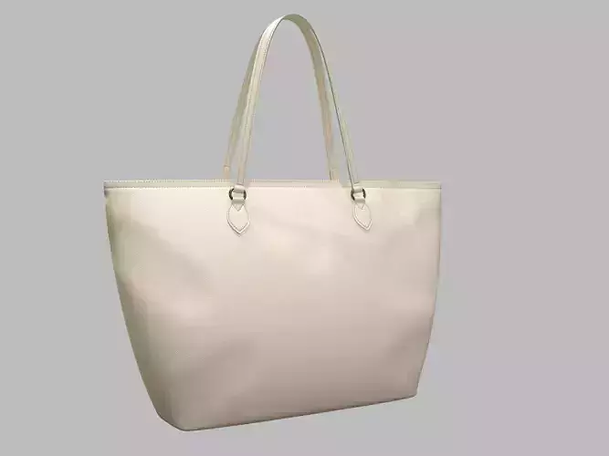 Gucci Women Ophidia GG Medium Tote Cream Leather Bag Low-poly 3D model