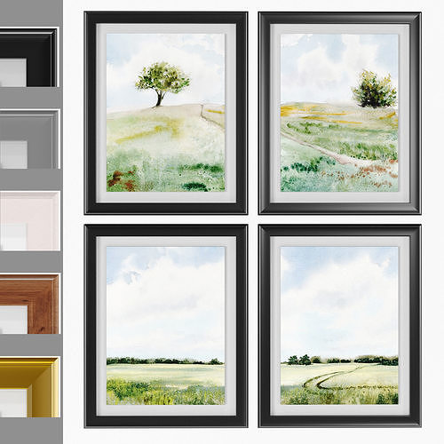 Art Frams 14- Modern Farmhouse Painting 3D model