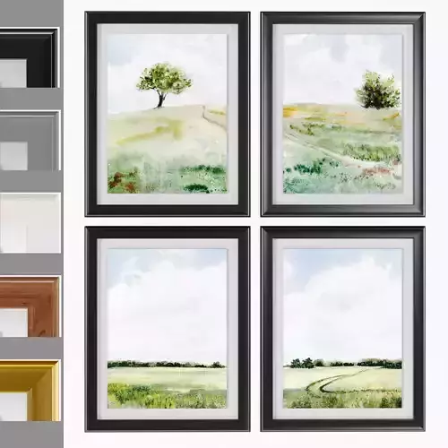 Art Frams 14- Modern Farmhouse Painting 3D model