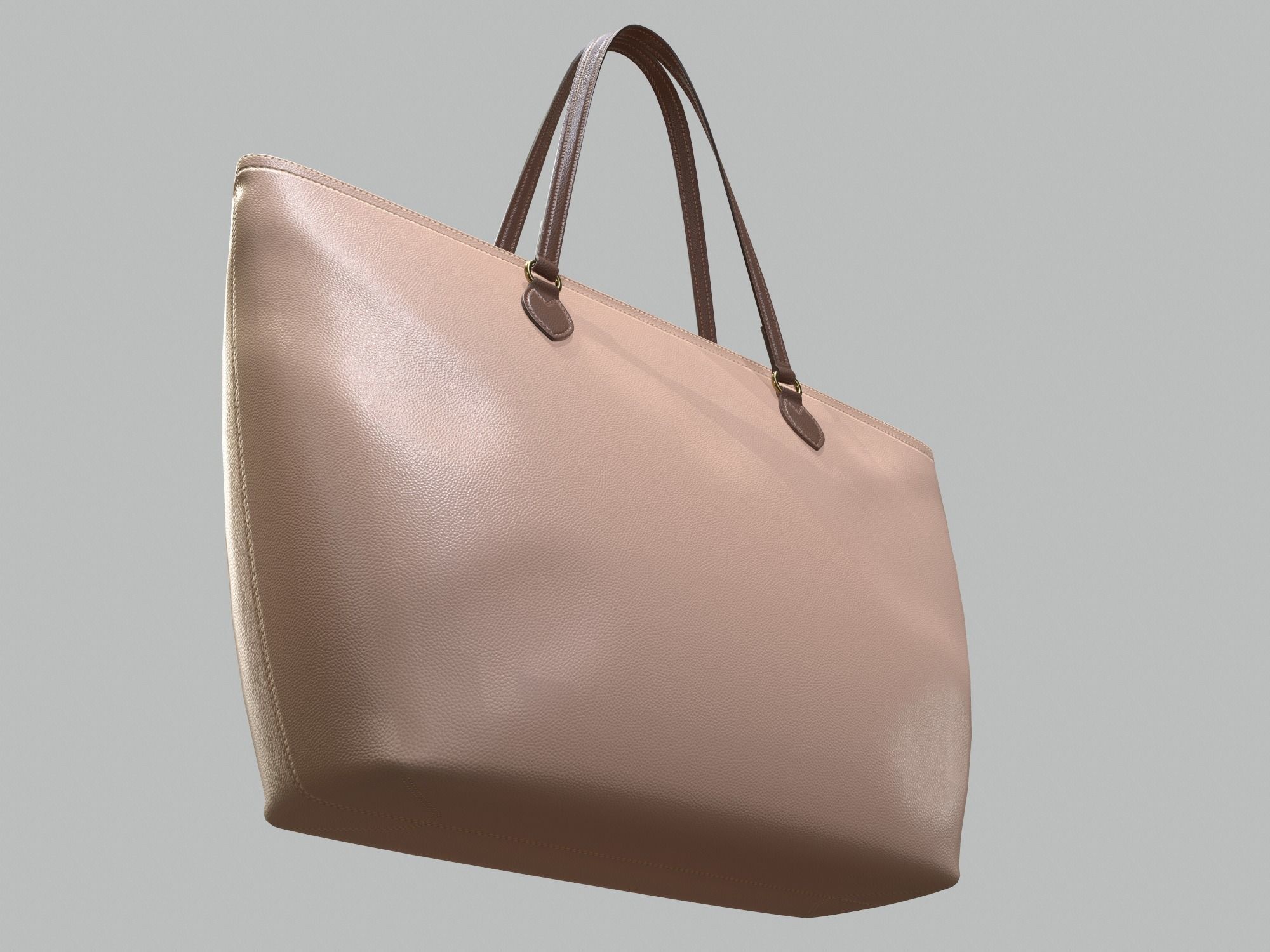 Gucci Women Ophidia GG Medium Tote Beage Leather Bag Low-poly 3D model_5