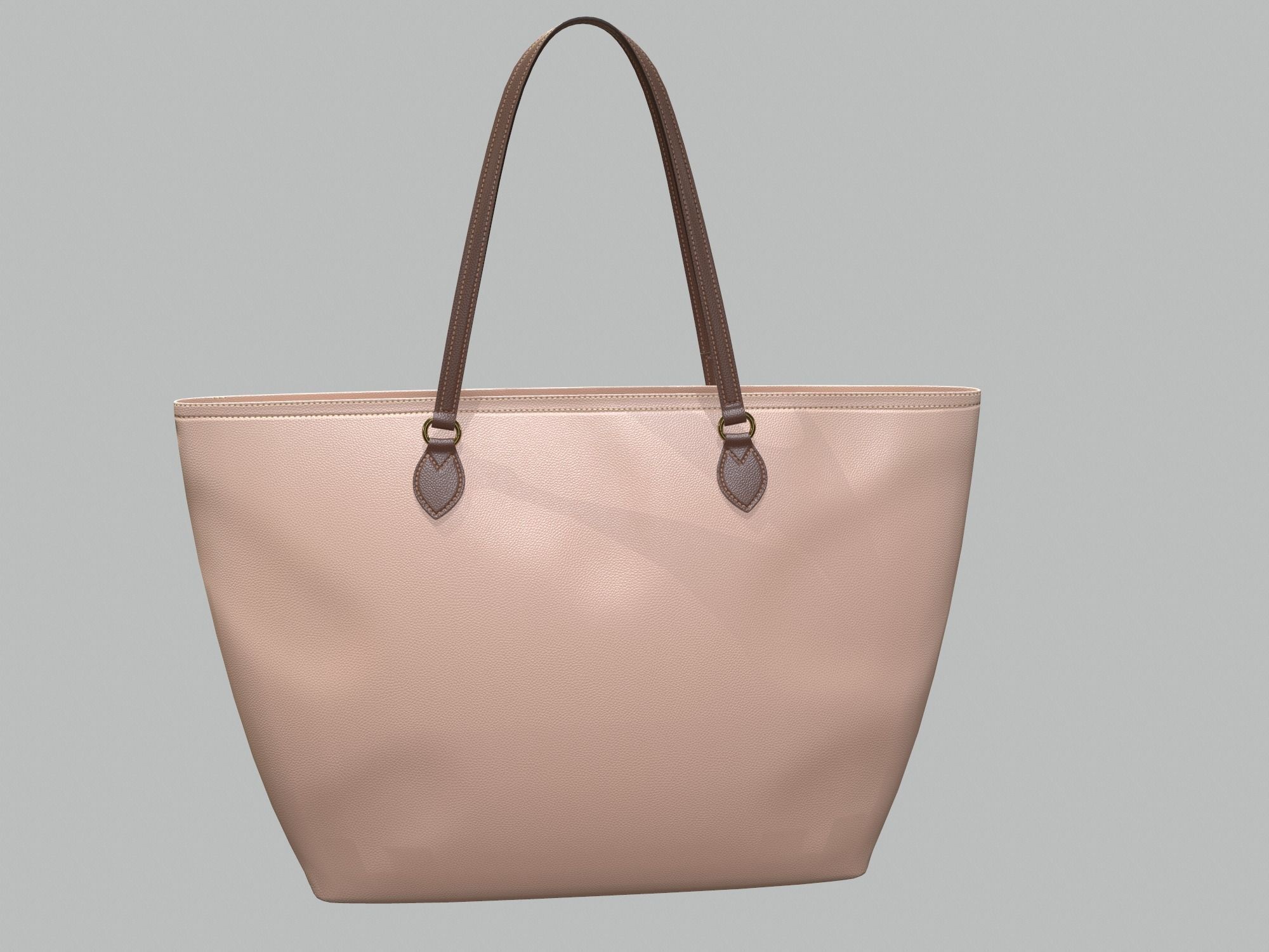 Gucci Women Ophidia GG Medium Tote Beage Leather Bag Low-poly 3D model_2