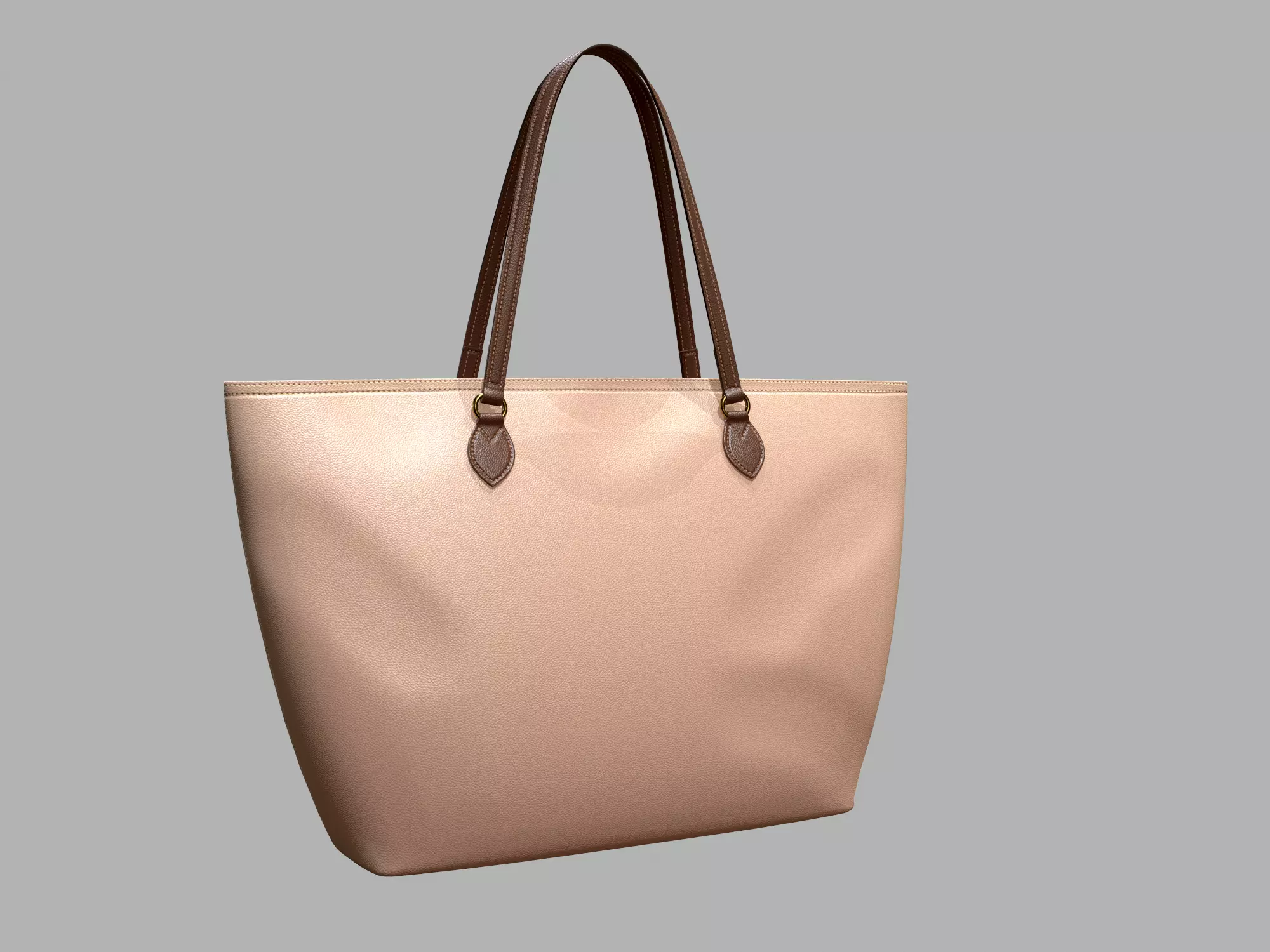 Gucci Women Ophidia GG Medium Tote Beage Leather Bag Low-poly 3D model_0