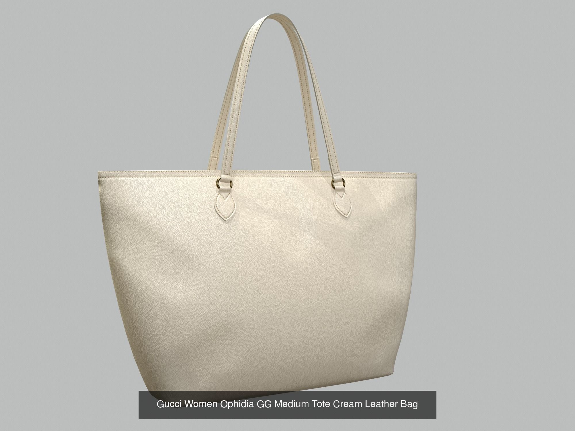 Gucci Women Ophidia GG Medium Tote Bag 6 colors Leather 3D Model Collection_4