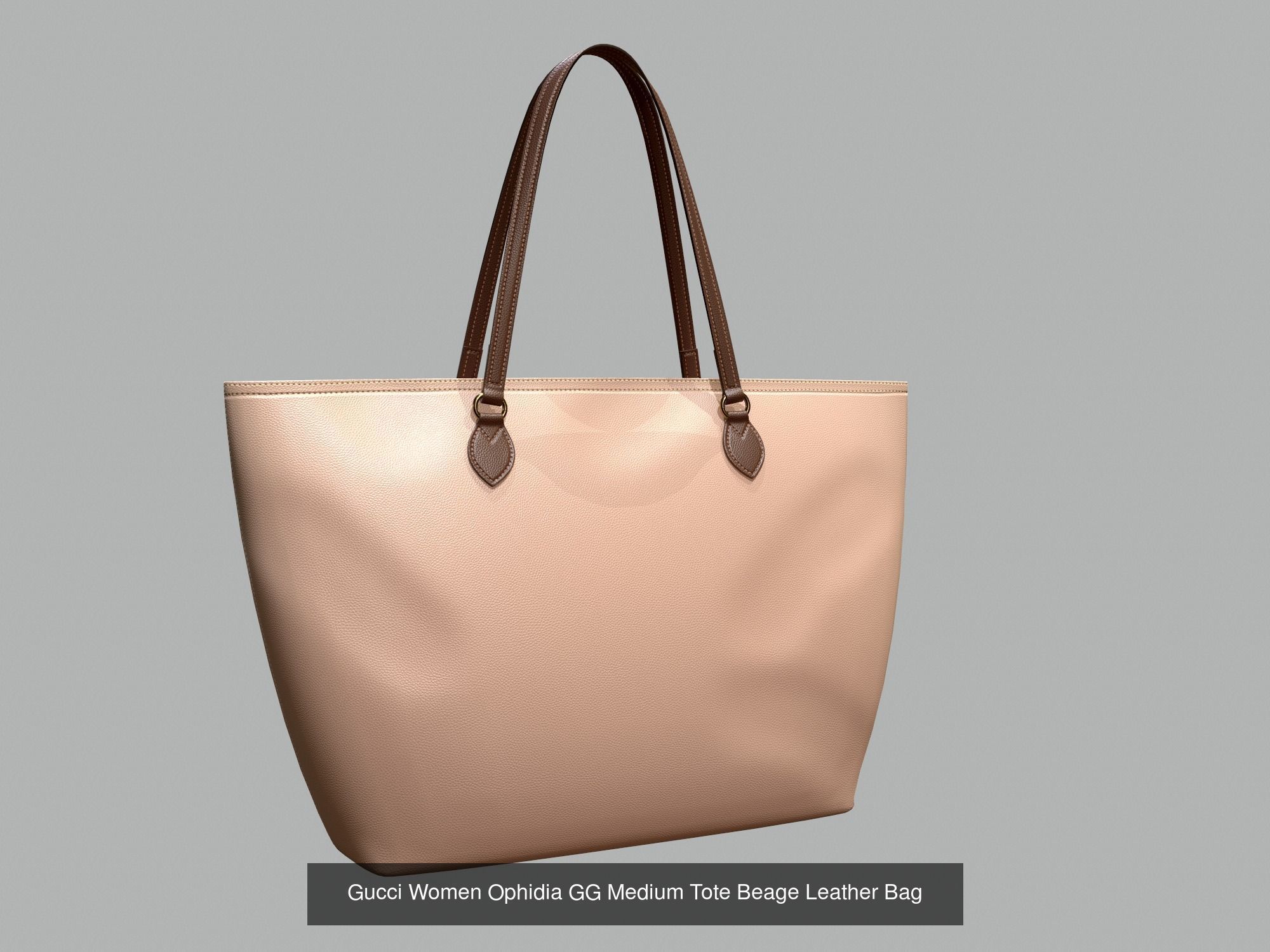 Gucci Women Ophidia GG Medium Tote Bag 6 colors Leather 3D Model Collection_6