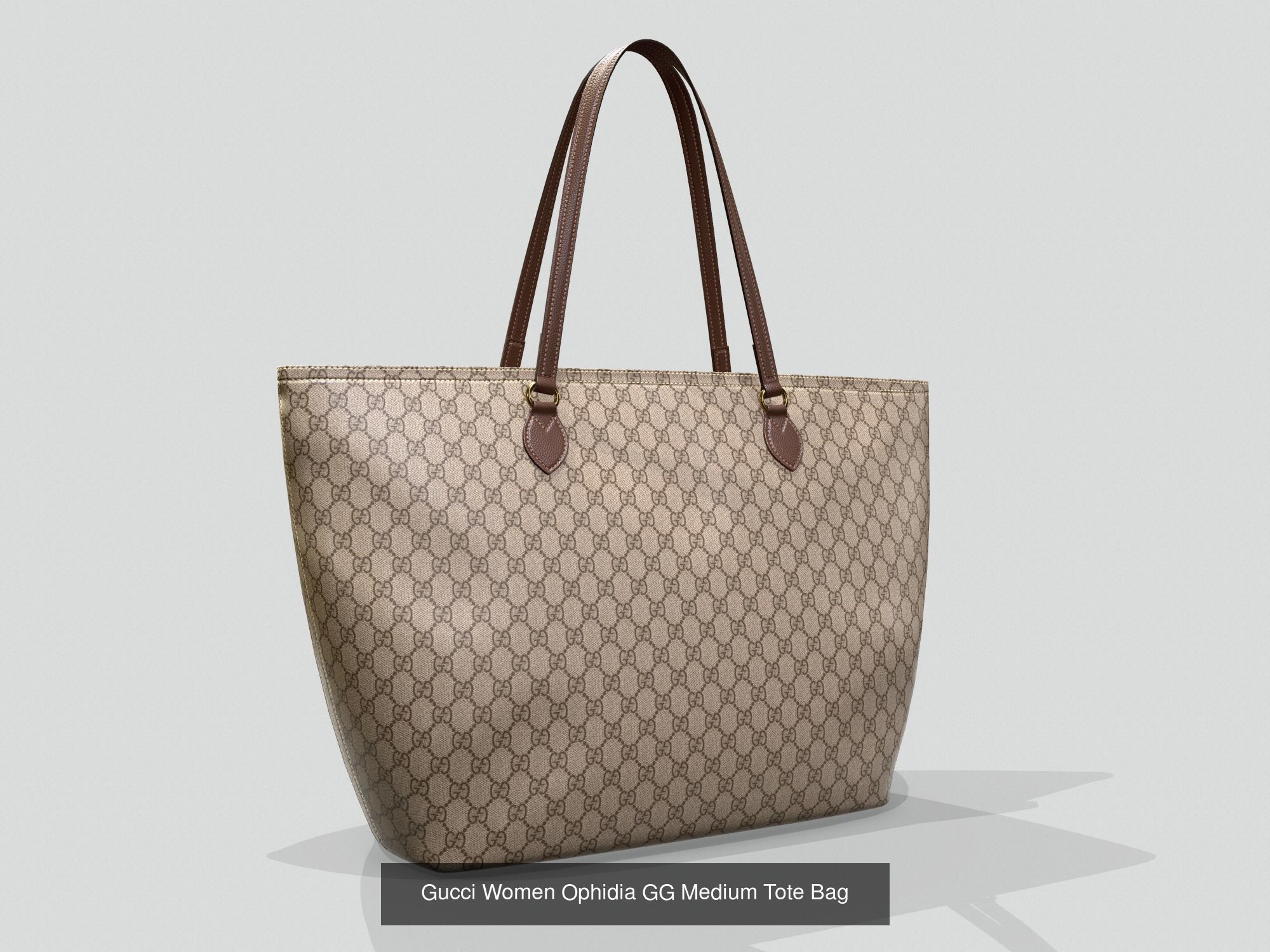 Gucci Women Ophidia GG Medium Tote Bag 6 colors Leather 3D Model Collection_1