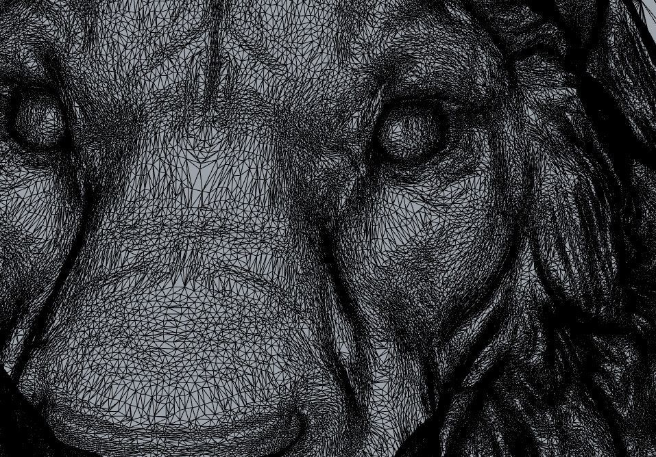 Lion pendant Jewel 3D print model 3D print model_5