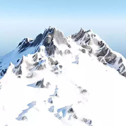 Procedural Snowy Mountain