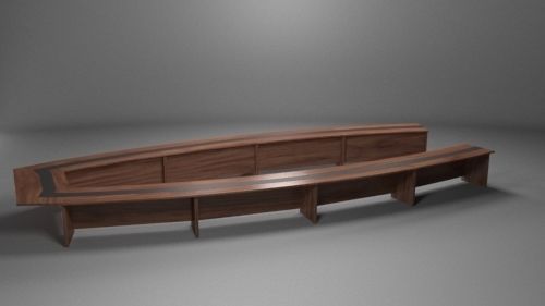 Meeting chair Low-poly 3D model_27