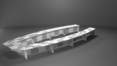 Meeting chair Low-poly 3D model_25