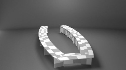 Meeting chair Low-poly 3D model_19