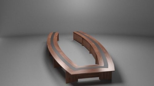 Meeting chair Low-poly 3D model_18