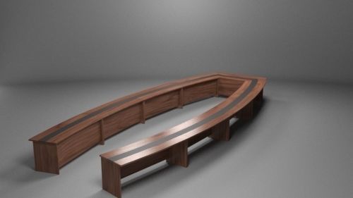 Meeting chair Low-poly 3D model_39