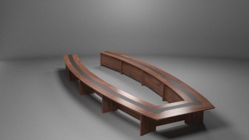 Meeting chair Low-poly 3D model_15