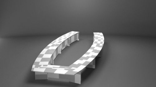 Meeting chair Low-poly 3D model_22