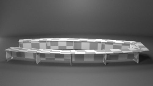 Meeting chair Low-poly 3D model_46