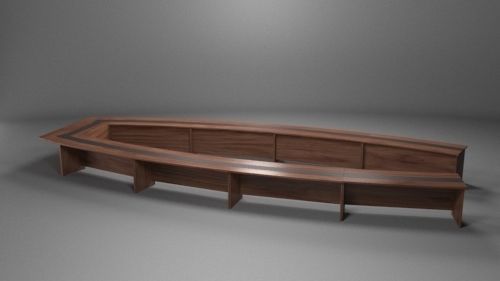 Meeting chair Low-poly 3D model_30