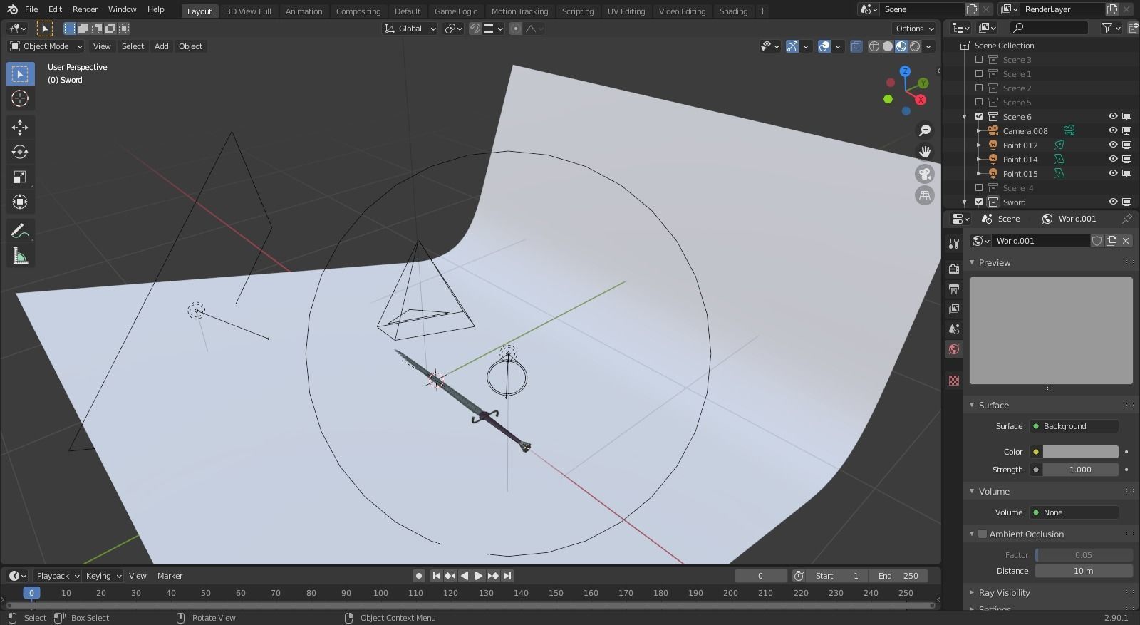 Svante Longsword Low-poly 3D model_9