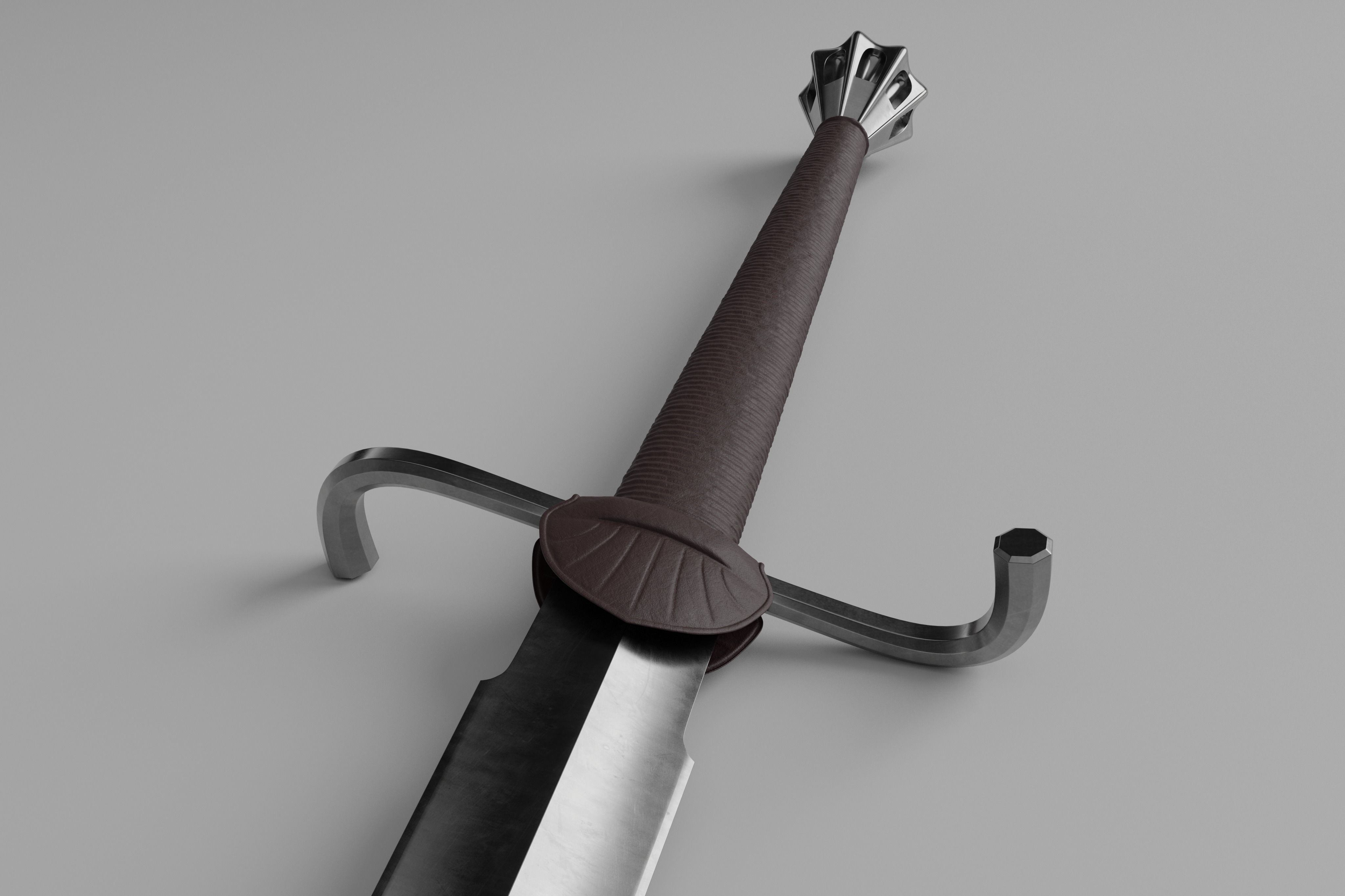 Svante Longsword Low-poly 3D model_3