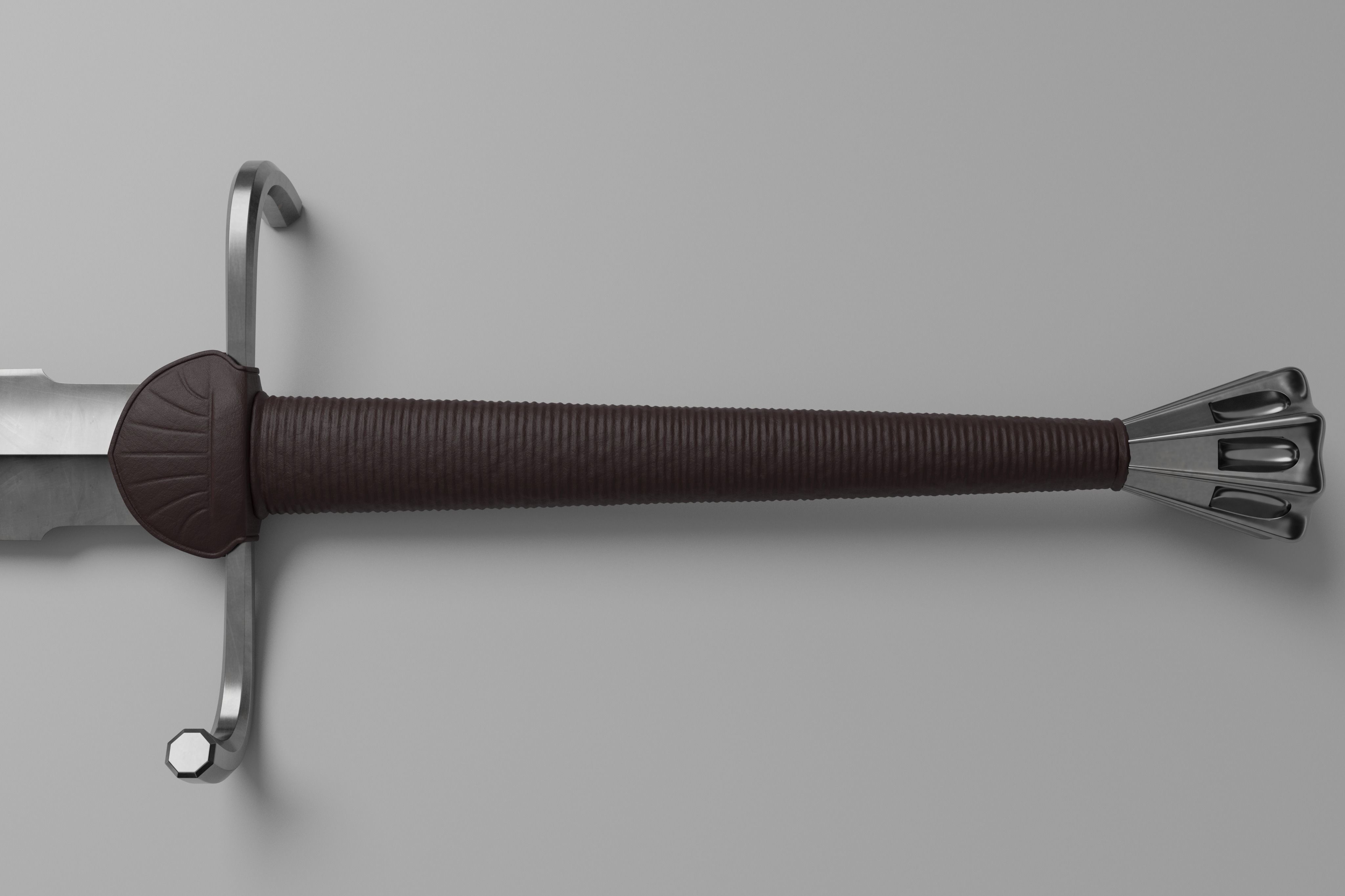 Svante Longsword Low-poly 3D model_4
