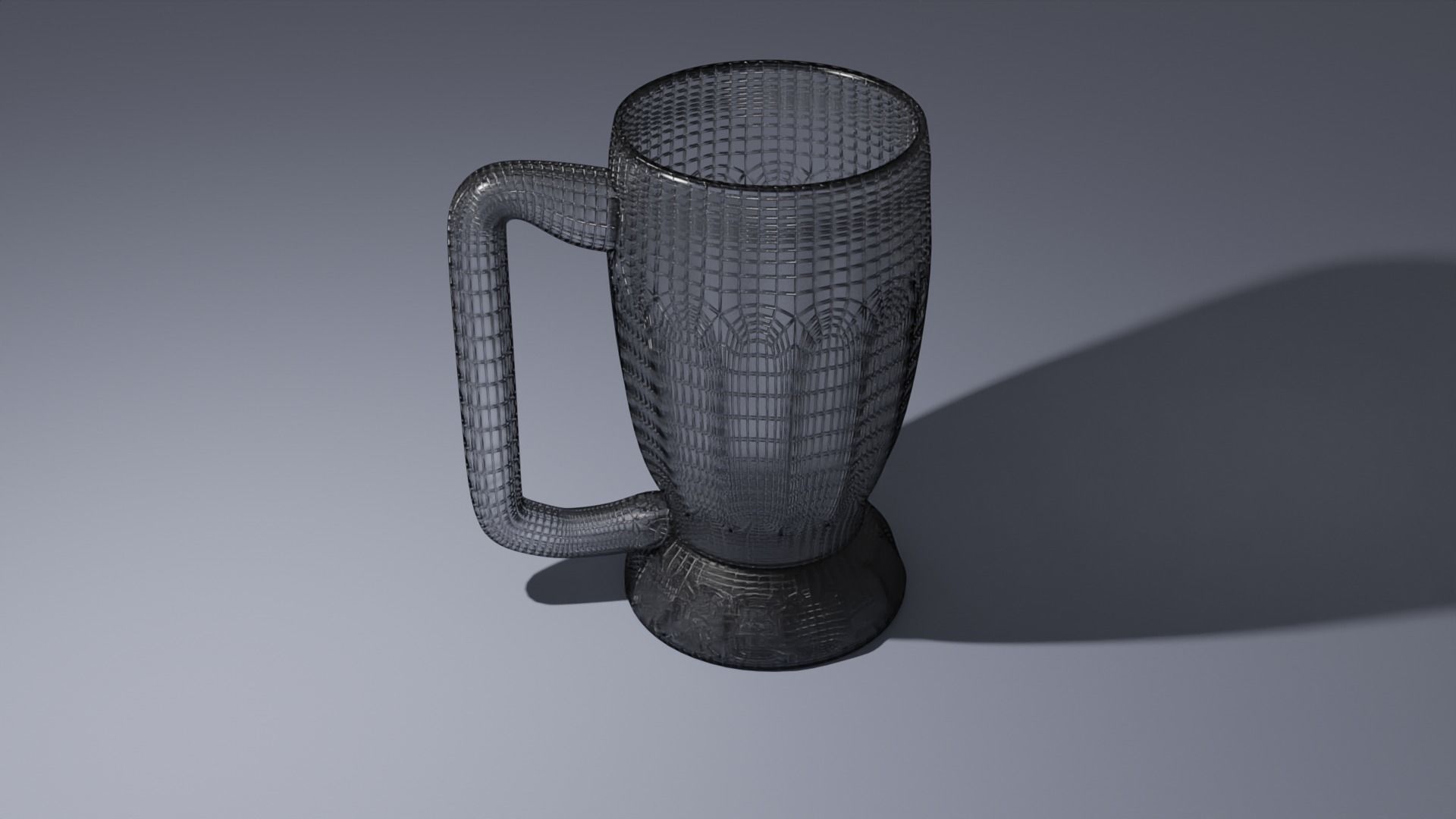 Glass cup 3D model_4