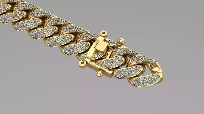 cuban chain fashion NY STL 3D model