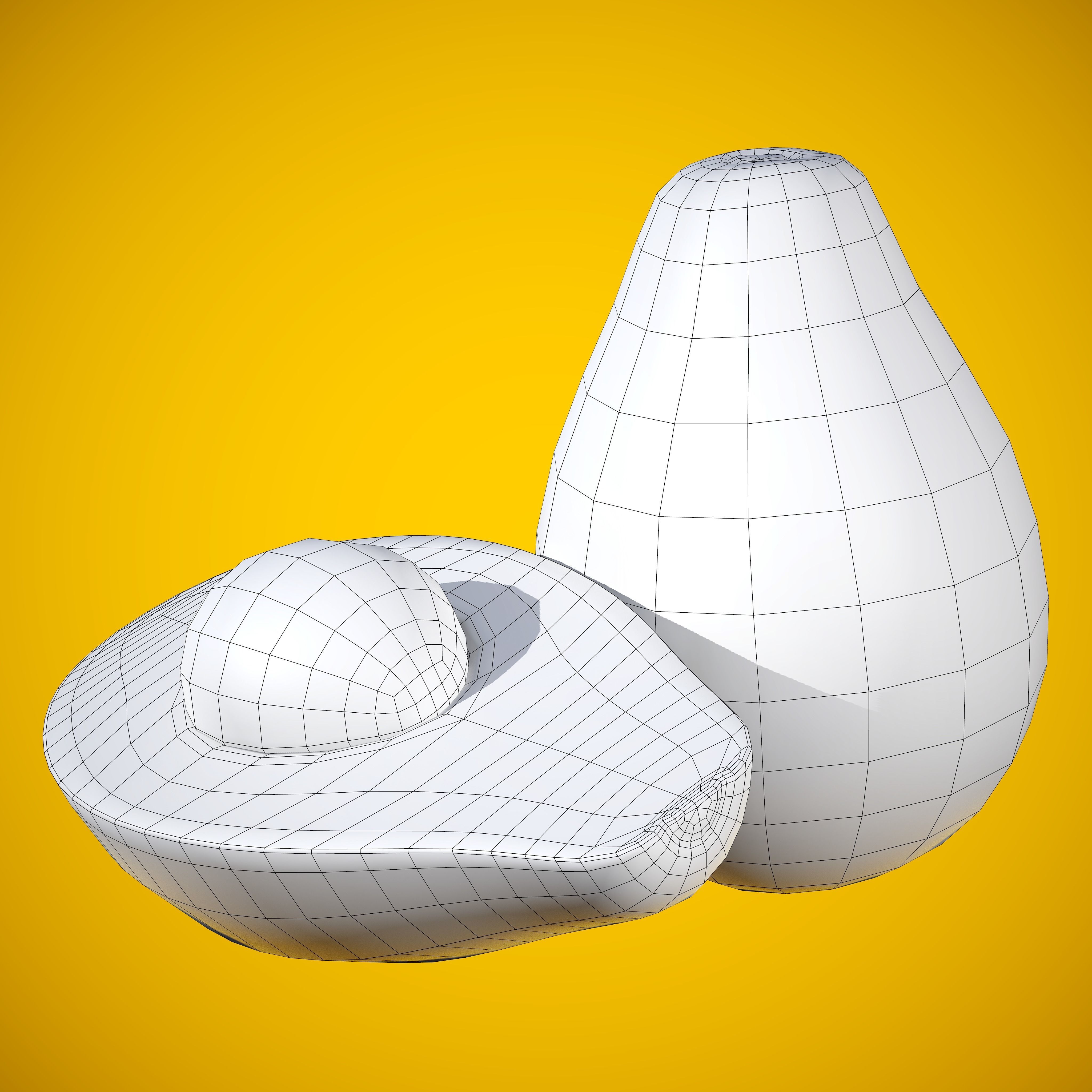Photorealistic Realtime Avocado Low-poly 3D model_7