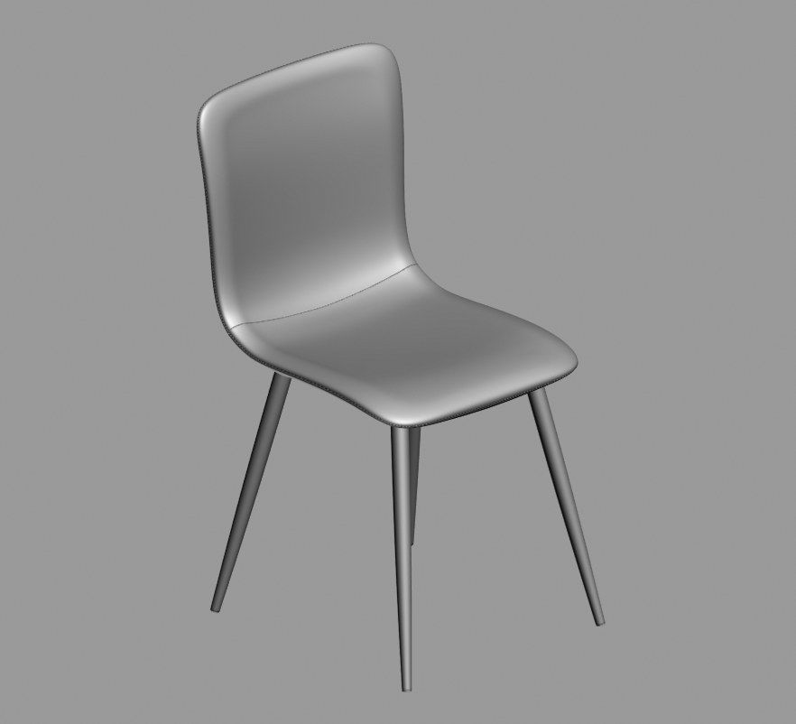 chair 62 3D model_2