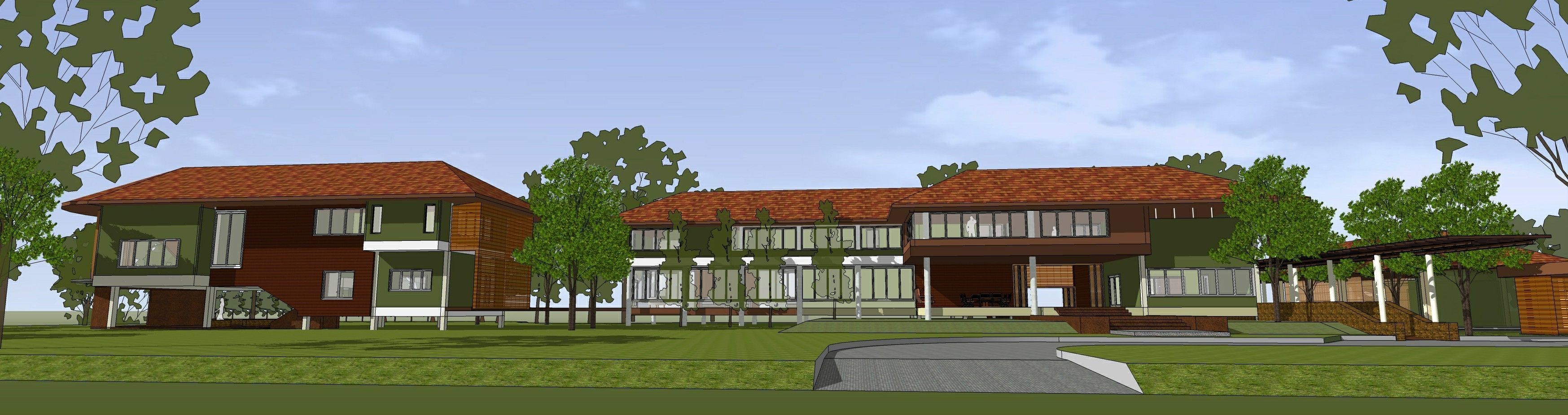 Tropical house 3D model_4