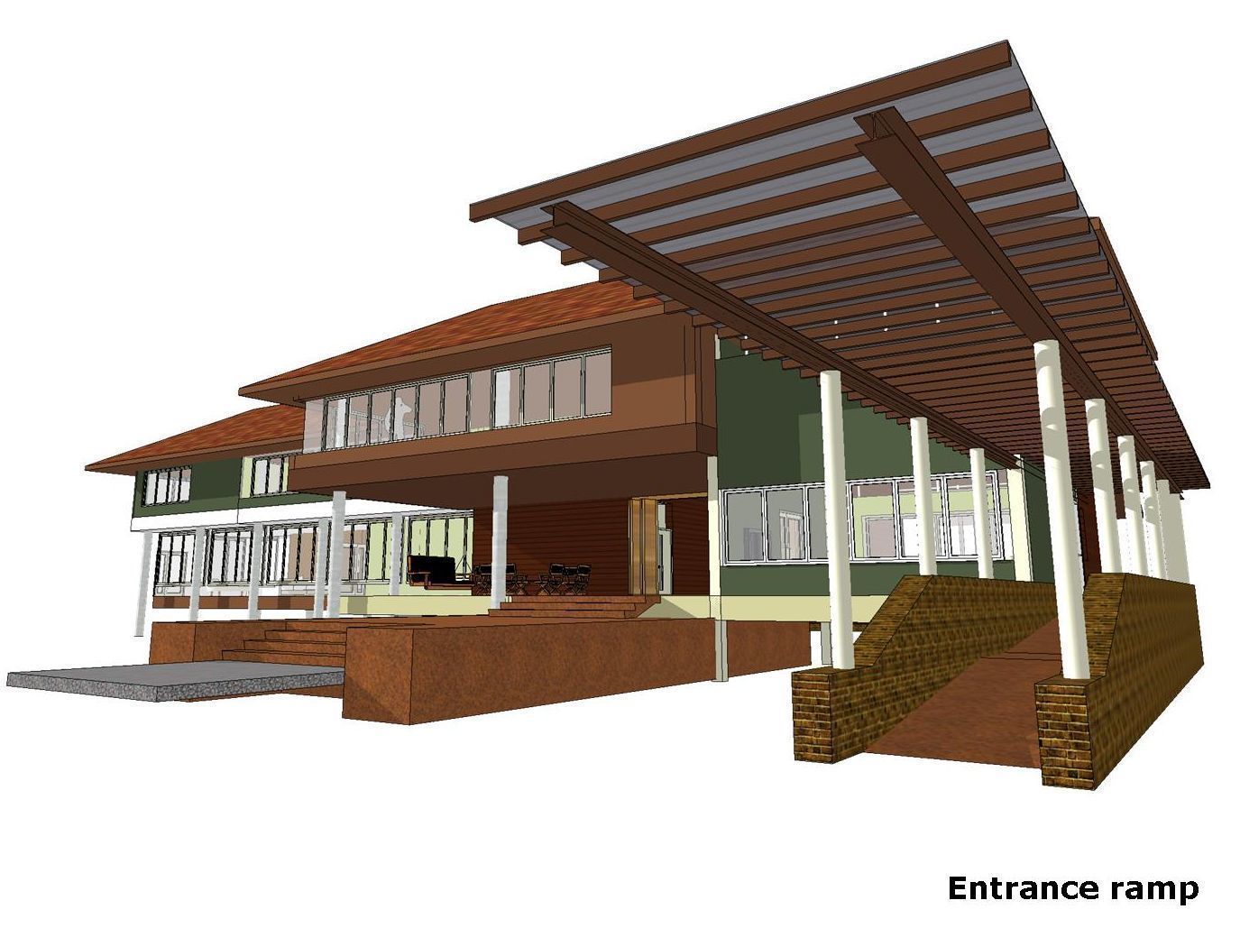 Tropical house 3D model_5