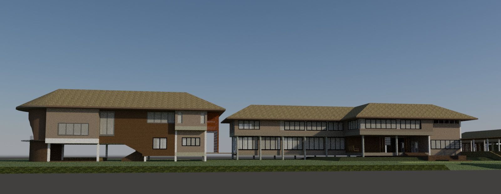 Tropical house 3D model_2